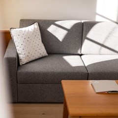 The couch in the living corner