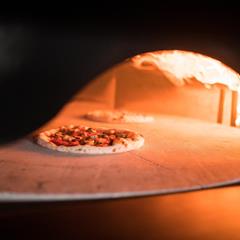Pizza in the oven