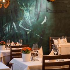Tables in the dining room