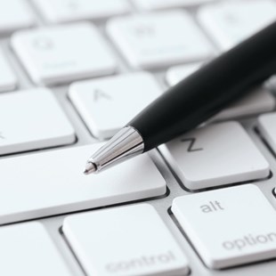A keybord and a pen