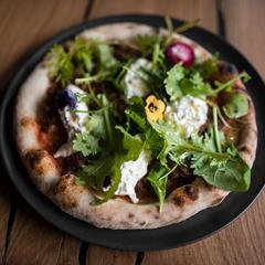 Pizza with Burrata and Ruccola