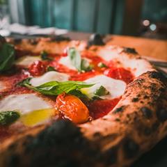 Close-up of a pizza